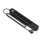 4 m - Interruttore con indicatore LED - Consegna di energia - Qualcomm 3.0 - Colore nero