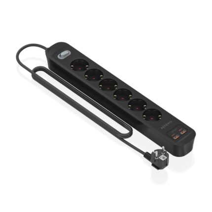 4 m - Interruttore con indicatore LED - Consegna di energia - Qualcomm 3.0 - Colore nero