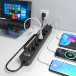Striscia elettrica Aisens con 6 prese Schuko - 2xUSB-C - 2xUSB-A - Cavo da 1,4 m - Interruttore con indicatore LED - Consegna di energia - Qualcomm 3.0 - Colore nero - immagine 5