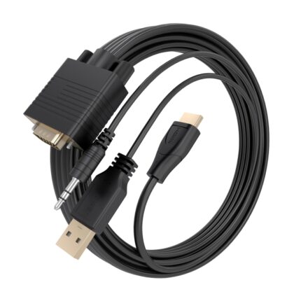 5 mm maschio - USB-A maschio - Supporta risoluzioni fino a 1080P - Plug and Play - Colore nero