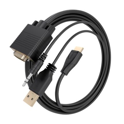 5 mm maschio - USB-A maschio - Supporta risoluzioni fino a 1080P - Plug and Play - Colore nero