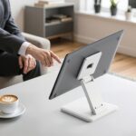 Supporto da tavolo per monitor Aisens Eco 10"-27" - Supporta fino a 6,5 kg - Inclinabile - Include accessori - VESA 100x100 mm - Acciaio per impieghi gravosi - Bianco - Colore bianco - immagine 5