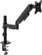 Tooq Supporto da tavolo per monitor con braccio articolato 17"-32" - Supporta fino a 9 kg - Gestione dei cavi - VESA 100x100 mm - Girevole e inclinabile - Nero