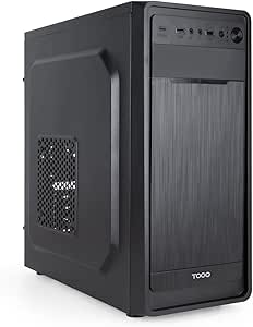 Tooq Prisma Ultra - Case ATX semi-tower - Alimentatore da 500 W - Ventola da 120 mm - Alloggiamenti: 3x 5