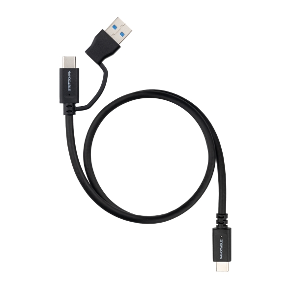 Cavo USB-C maschio Nanocable - Supporta fino a 60 W - Lunghezza 0 Cavo USB-C maschio Nanocable - Supporta fino a 60 W - Lunghezza 0