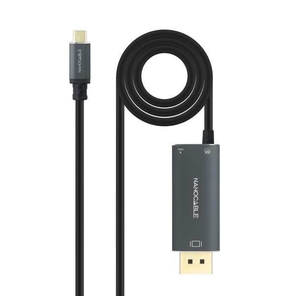 Cavo adattatore da USB-C a Displayport 1.4 di Nanocable - Lunghezza 1