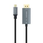Cavo adattatore da USB-C a Displayport di Nanocable - Bidirezionale - Lunghezza 2 m - Risoluzione 8K - Alloggiamento in alluminio metallico - Compatibile con HDR - Colore Grigio Scuro - immagine 2