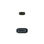 Cavo adattatore da USB-C a Displayport di Nanocable - Bidirezionale - Lunghezza 2 m - Risoluzione 8K - Alloggiamento in alluminio metallico - Compatibile con HDR - Colore Grigio Scuro - immagine 3
