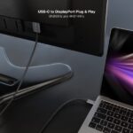 Cavo adattatore da USB-C a Displayport di Nanocable - Bidirezionale - Lunghezza 2 m - Risoluzione 8K - Alloggiamento in alluminio metallico - Compatibile con HDR - Colore Grigio Scuro - immagine 5