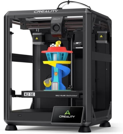 Stampante 3D aperta Creality K2 SE Combo - Dimensioni 22x21