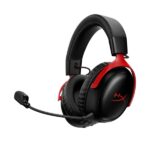 Cuffie da gioco wireless HyperX Cloud III S - Controller da 53 mm - Wireless 2.4Ghz / Bluethooth - Microfono - Multipiattaforma - Nero/Rosso - Colore nero/rosso