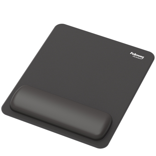 Tappetino per mouse Fellowes Breyta - Rivestimento antipolvere - Protezione antimicrobica - Morbido al tatto - Realizzato con materiale riciclato - 24x20x1