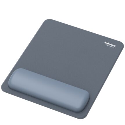 Tappetino per mouse Fellowes Breyta - Rivestimento antipolvere - Protezione antimicrobica - Morbido al tatto - Realizzato con materiale riciclato - 24x20x1
