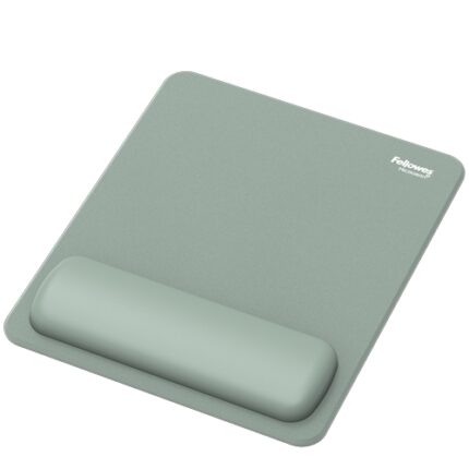 Tappetino per mouse Fellowes Breyta - Rivestimento antipolvere - Protezione antimicrobica - Morbido al tatto - Realizzato con materiale riciclato - 24x20x1