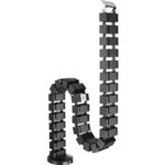 Organizzatore per cavi Fellowes - Colonna flessibile - Altezza fino a 130 cm - Dorso staccabile - 4 scomparti separati - Base resistente - Magnete integrato - 10