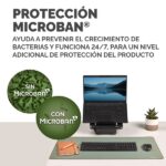 Fellowes Breyta Desk Pad - Antiscivolo - Protezione antimicrobica - Antiriflesso - Realizzato con materiale riciclato - 40x80x0,25cm - Verde salvia - Verde salvia - immagine 4