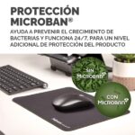 Fellowes Breyta Mat XL - Antiscivolo - Protezione antimicrobica - Bordi rinforzati - Realizzato con materiale riciclato - 21x28x0,25cm - Colore nero - immagine 3