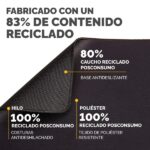Fellowes Breyta Mat XL - Antiscivolo - Protezione antimicrobica - Bordi rinforzati - Realizzato con materiale riciclato - 21x28x0,25cm - Colore nero - immagine 4