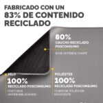 Fellowes Breyta Mat XL - Antiscivolo - Protezione antimicrobica - Bordi rinforzati - Realizzato con materiale riciclato - 21x28x0,25cm - Grigio - Colore: Grigio - immagine 3