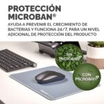 Fellowes Breyta Mat XL - Antiscivolo - Protezione antimicrobica - Bordi rinforzati - Realizzato con materiale riciclato - 21x28x0,25cm - Colore blu - immagine 4