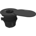 Presa di corrente da incasso Fellowes per fori per cavi da 60 mm e 80 mm - Schuko - USB-C - Cavo da 2 m - Coperchio protettivo scorrevole - 9