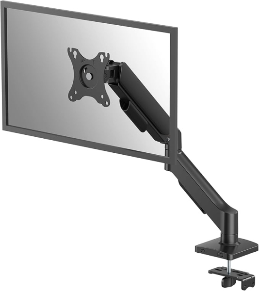 Fellowes Everyday Plus Supporto da tavolo con braccio per monitor fino a 32" e 9 kg - Molla a gas - Attacco a morsetto o a vite - Gestione dei cavi - 56