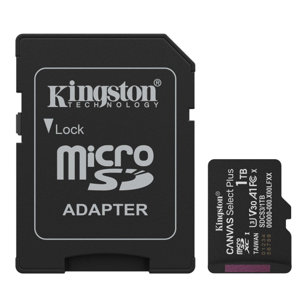 Scheda Micro SDXC Kingston da 1 TB