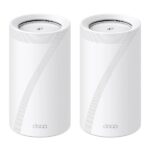 TP-Link Deco BE85 Confezione da 2 Sistemi WiFi Mesh - Tri-Band - Velocità fino a 19Gbps - WiFi 7 - Ethernet 10Gbps - VPN - Bianco - Colore bianco