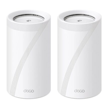 TP-Link Deco BE85 Confezione da 2 Sistemi WiFi Mesh - Tri-Band - Velocità fino a 19Gbps - WiFi 7 - Ethernet 10Gbps - VPN - Bianco - Colore bianco