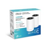 TP-Link Deco XE75 Confezione da 2 Sistemi WiFi Mesh - Tri-Band - Velocità fino a 5.4Gbps - WiFi 6E - Ethernet 1Gbps - Copertura fino a 510m2 - VPN - Bianco e nero - Colore: Bianco e nero - immagine 3