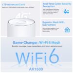 TP-Link Deco X10-4G WiFi Mesh System - Dual Band - Velocità fino a 1,5Gbps - WiFi 6 - Copertura fino a 190m2 - Antenne interne - Colore bianco - immagine 3
