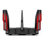Router TP-Link Archer AX11000 Tri-Band - Velocità fino a 11Gbps - WiFi 6 - WAN 2,5Gbps - LAN 8x 1Gbps - USB - Antenne esterne - Gestione basata sul Web - Colore nero e rosso - immagine 3