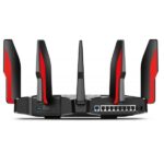 Router TP-Link Archer AX11000 Tri-Band - Velocità fino a 11Gbps - WiFi 6 - WAN 2,5Gbps - LAN 8x 1Gbps - USB - Antenne esterne - Gestione basata sul Web - Colore nero e rosso - immagine 4