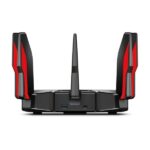 Router TP-Link Archer AX11000 Tri-Band - Velocità fino a 11Gbps - WiFi 6 - WAN 2,5Gbps - LAN 8x 1Gbps - USB - Antenne esterne - Gestione basata sul Web - Colore nero e rosso - immagine 5