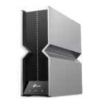 TP-Link RE800BE Ripetitore Wi-Fi 7 tri-band BE19000 - Velocità 19 Gbps - 8 antenne interne - Configurazione semplice tramite WPS o app - MLO - Ethernet - Colore: nero e grigio