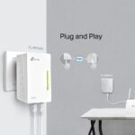 TP-Link TL-WPA4220 TKIT - Set di 3 adattatori Powerline - Velocità fino a 300 Mbps - Copertura fino a 300 m - WiFi AV600 - 2 porte Ethernet - Plug and Play - Colore: bianco - immagine 5