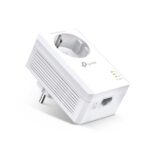 TP-Link TL-PA7017P Adattatore Powerline - Velocità fino a 1 Gbps - Copertura fino a 300 m - Presa di corrente integrata - Ethernet - Plug and Play - Colore: bianco