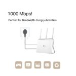 TP-Link TL-PA7017P Adattatore Powerline - Velocità fino a 1 Gbps - Copertura fino a 300 m - Presa di corrente integrata - Ethernet - Plug and Play - Colore: bianco - immagine 4