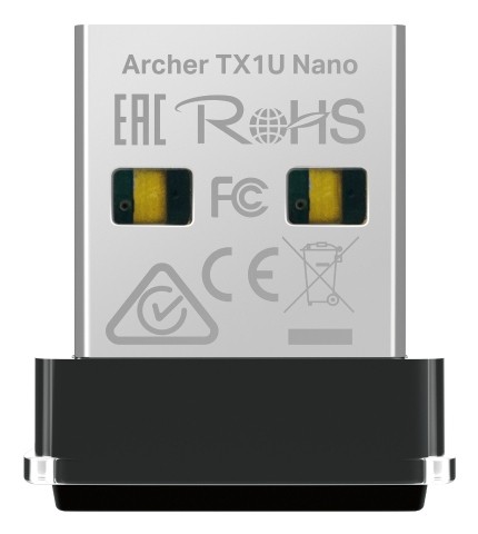 Adattatore TP-Link Archer TX1U Nano USB to WiFi 6 - Velocità 287 Mbps - Sicurezza avanzata - Nero