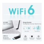 Adattatore da USB a WiFi a 6 antenne TP-Link Archer TX35U Plus - Dual Band - Velocità fino a 1,2 Gbps - Nero - immagine 4