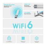 Adattatore da USB a WiFi TP-Link Archer TX20UH con dock - Dual Band - Velocità fino a 1,2 Gbps - Colore grigio - immagine 5