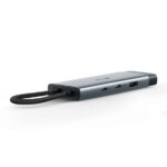Hub TP-Link UH7020C 7 in 1 - Power Delivery 100 W - HDMI 4K - 2xUSB-C - 2xUSB-A - SD - MicroSD - Cavo USB-C da 18 cm - Alluminio - Plug and Play - Colore: nero e grigio - immagine 2