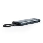 TP-Link UH6120C Hub 6 in 1 - Power Delivery 100 W - HDMI 4K - Ethernet RJ45 1 Gbps - 2xUSB-C - 2xUSB-A - Cavo USB-C da 18 cm - Alluminio - Colore: nero e grigio - immagine 2