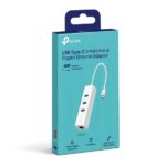 Hub TP-Link UE330C USB-C - RJ45 1 Gbps - 3 porte USB-A 3.0 - Connettore USB-C - Plug and Play - Colore: bianco - immagine 4