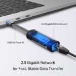 TP-Link UE302C Adattatore da RJ45 a USB-C - RJ45 2,5 Gbps femmina - USB-C maschio - Alluminio - Plug and Play - Colore grigio scuro - immagine 4