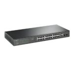 Switch TP-Link TL-SG1428PE a 28 porte - Gestito - 24xRJ45 PoE+ 1 Gbps - 2xRJ45 1 Gbps - 2xSFP 1 Gbps - Supporta QoS - Ripristino automatico - 2 ventole interne - Colore nero - immagine 2