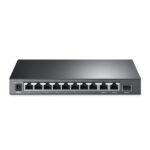 Switch TP-Link TL-SG1210MP a 10 porte - Non gestito - 9xRJ45 1 Gbps - SFP 1 Gbps - Capacità di commutazione fino a 20 Gbps - Ripristino automatico - Plug and Play - Colore: nero - immagine 3