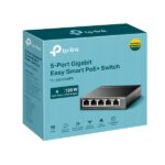 TP-Link TL-SG105MPE Switch a 5 porte RJ45 da 1 Gbps - Negoziazione automatica - Velocità di commutazione fino a 10 Gbps - Supporta QoS - Ripristino automatico - Plug and Play - Colore: nero - immagine 3