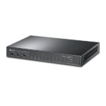 Switch TP-Link TL-SL1311MP a 11 porte - Non gestito - 8xRJ45 PoE 100 Mbps - 2xRJ45 1 Gbps - SFP 1 Gbps - Ripristino automatico - Plug and Play - Colore: nero - immagine 2