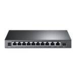 Switch TP-Link TL-SL1311MP a 11 porte - Non gestito - 8xRJ45 PoE 100 Mbps - 2xRJ45 1 Gbps - SFP 1 Gbps - Ripristino automatico - Plug and Play - Colore: nero - immagine 3